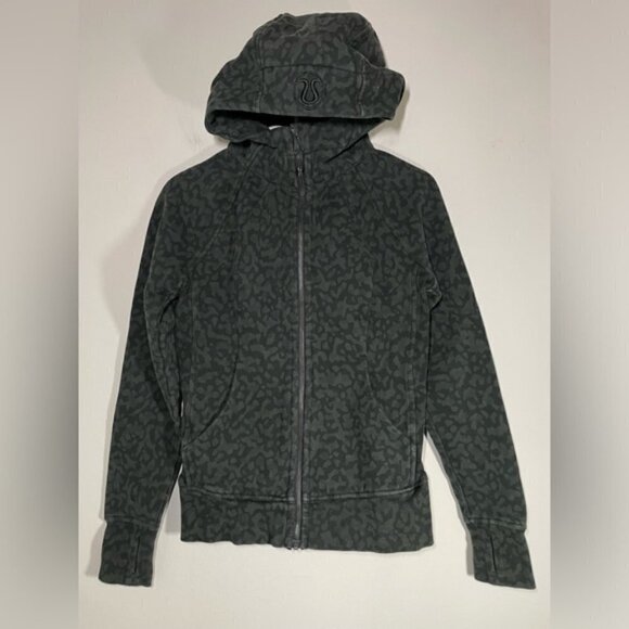 Lululemon 2019 Scuba Hoodie Cotton FleeceFormation Camo Evergreen Multi size 4 - Picture 3 of 7